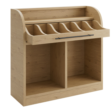 LEA | Besteckschrank | B:H 110 x 105 cm | Eiche | Soft-Close