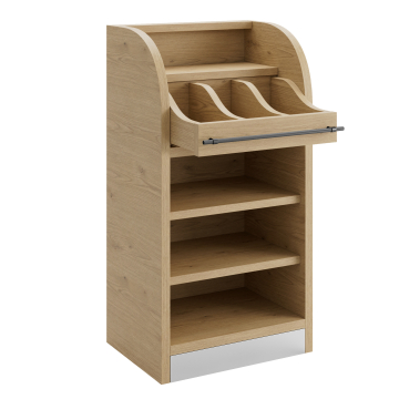 LEA | Besteckschrank | B:H 55 x 105 cm | Eiche  | 2xBöden | Soft-Close