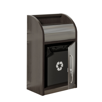 LEA | Contenitore per rifiuti gastro | 80 litri | Legno | Cestino