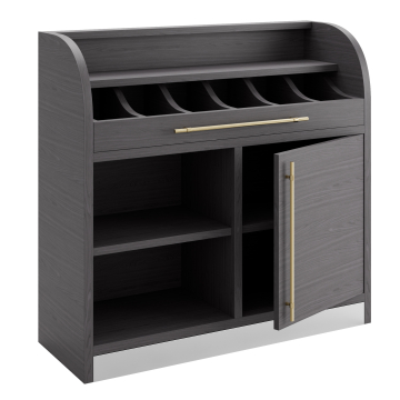 LEA | Bestekkast | H: 110 x B: 105 cm | Wenge | 1xDeur + 2xPlanken