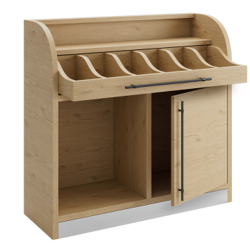 LEA | Bestekkast | B:H 110 x 105 cm | eikenhout | 1xdeur | Soft-Close