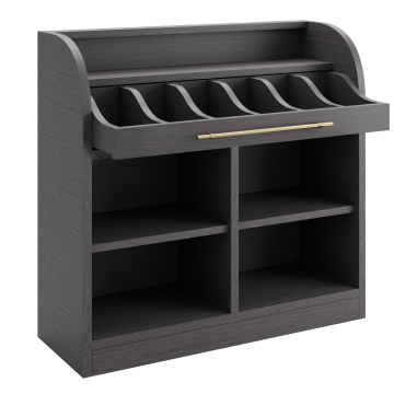 LEA | Bestekkast | H: 110 x 105 cm | Wenge | 2x Planken | Soft-Close