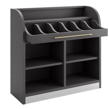 LEA | Bestekkast | B:H 110 x 105 cm | Wenge | 2x Planken | Soft-Close