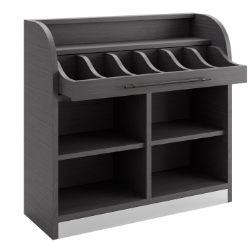LEA | Ruoanlaitoskaappi | K: 110 x 105 cm | Wenge | 2 kerrosta | Soft-Close