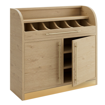 LEA | Besteckschrank | B:H 110 x 105 cm | Eiche | 2xTür + 4xBöden