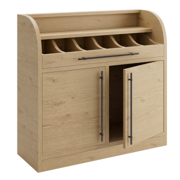 LEA | Bestekkast | B:H 110 x 105 cm | Eikenhout | 2xDeuren