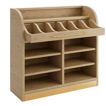 LEA | Besteckschrank | B:H 110 x 105 cm | Eiche | 4xBöden | Soft-Close
