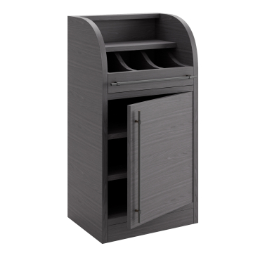 LEA | Bestekkast | B:H 55 x 105 cm | Wenge | 1xDeur + 2xPlanken