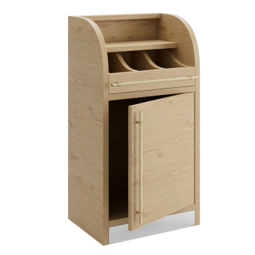 LEA | Armoire à couverts | H: 55 x 105 cm | Chêne | 1x porte