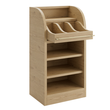 LEA | Bestekkast | B:H 55 x 105 cm | Eiken | 2xPlanken | Soft-Close