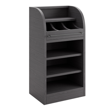 LEA | Astiastio | Hyllykaappi | Korkeus: 55 x 105 cm | Wenge | 2 kerrosta
