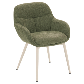 LEANO | Chaise d'hôtel | Tissu | Vert