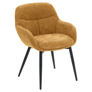 LEANO | Hotel Stuhl | Stoff/Textil | Honig Braun