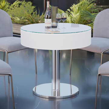 COCO | LED cocktail bord | Ø:H 60 x 75cm | RGB | Batteri | Runda