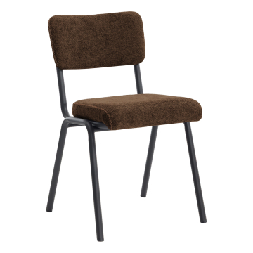 Lena Bistrostuhl | Retro Bistrostuhl | Braun | Textil/ Stoff