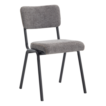 Lena Bistrostuhl | Retro Bistrostuhl | Grau | Textil/ Stoff