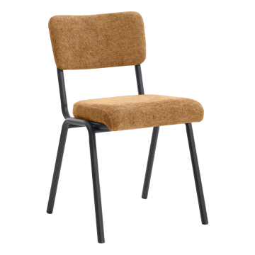 Lena Bistrostuhl | Retro Bistrostuhl | Honig Braun | Textil/ Stoff