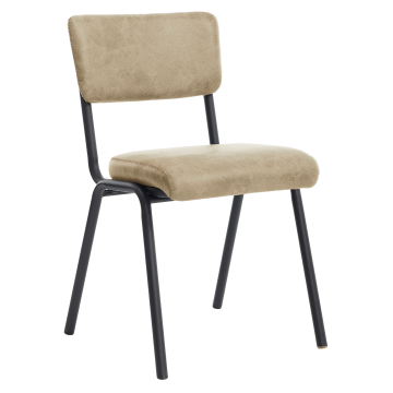 Lena Bistrostuhl | Retro Bistrostuhl | Beige | Leder