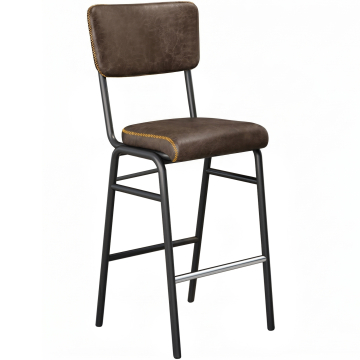 Lena Barhocker | Retro Barhocker | Braun | Leder
