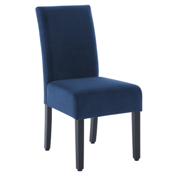 LEO BIG | Bistro Chair | Blue | Velvet
