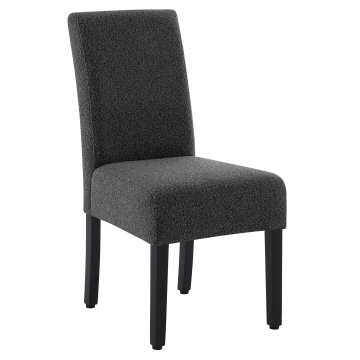 LEO BIG | Bistro Chair | Dark Gray | Teddy Fabric
