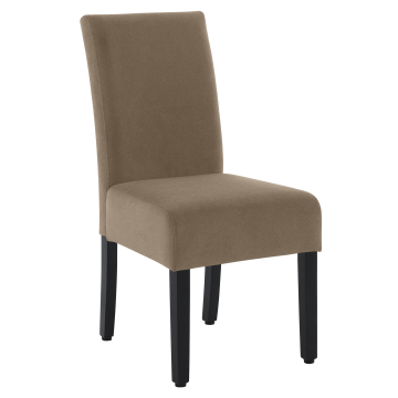 LEO BIG | Bistrostol | Taupe | Fløyel