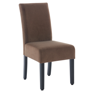 LEO BIG | Bistrostuhl | Braun | Samt