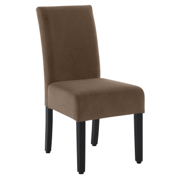 LEO BIG | Bistrostuhl | Braun | Samt