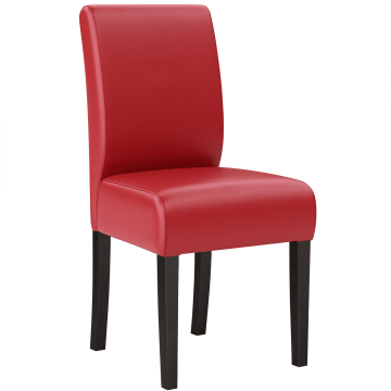 LEO BIG | Chaise de bistrot | Rouge | Cuir