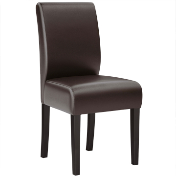 LEO BIG | Sedia Bistro | Marrone Scuro | Pelle