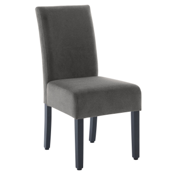 LEO BIG | Sedia da bistrot | Grigio | Velluto