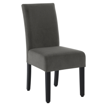 LEO BIG | Silla de bistró | Gris | Terciopelo