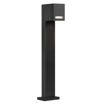 LEONA | Pullert lys | Svart | uteområde | aluminium