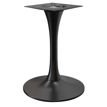 LEONARDO | Bistro Tischgestell | Schwarz | Fuß: Ø 50 cm | Säule: 10 x 73,5 cm