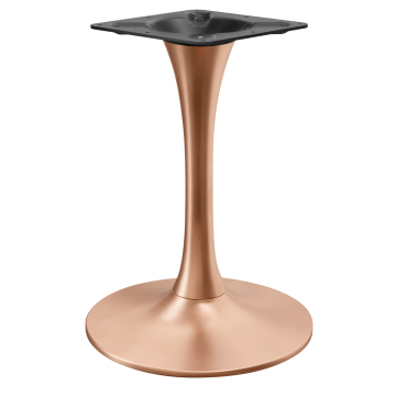 LEONARDO | Bistro tafelframe | Koper | Voet: Ø 50 cm | Kolom: 10 x 73,5 cm