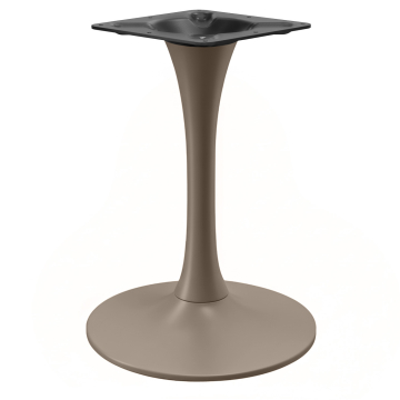 LEONARDO | Bistrobordstel | Taupe | Understel: Ø 50 cm | Søjle: 10 x 73,5 cm