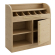 LEA | Cutlery Cabinet | H: 110 x 105 cm | Oak | 1x Door + 2x Shelves
