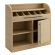 LEA | Cutlery Cabinet | H: 110 x 105 cm | Oak | 1x Door + 2x Shelves