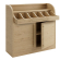 LEA | Credenza per posate | H: 110 x 105 cm | Rovere | 2 porte + 2 ripiani | Chiusura morbida