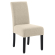 LEO BIG | Chaise de bistrot | Beige | Tissu Teddy