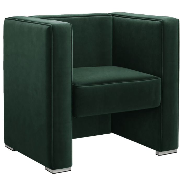 LINO | Fauteuil | Vert foncé | Velours