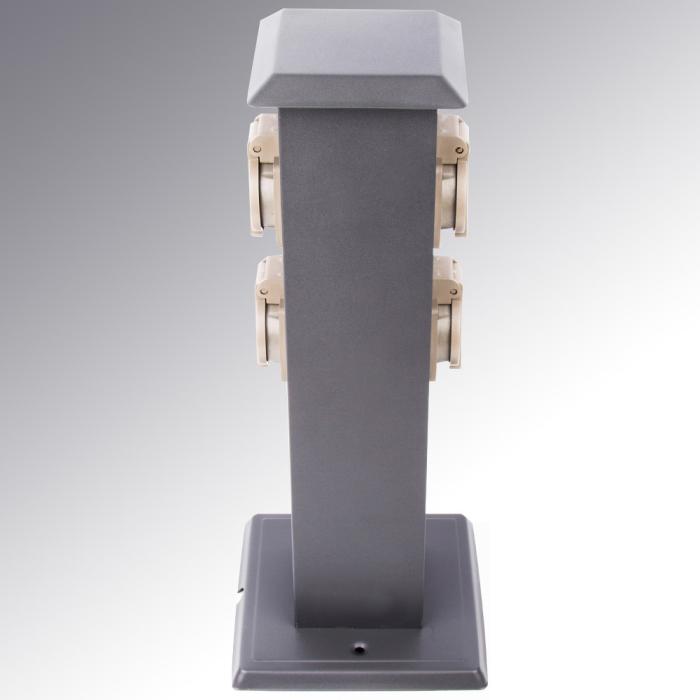 LIV Socket column 350mm | 4xsocket | Antracit LIV Socket column 350mm | 4xsocket | Antracit