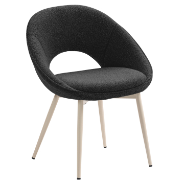 LIAM | Hotellstol | Teddytyg | Mörkgrön