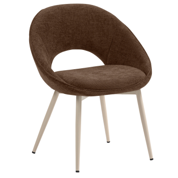 LIAM | Hotellstol | Tyg/Textil | Brun