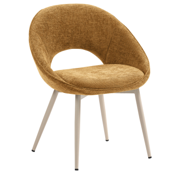 LIAM | Hotelstol | Stof/Tekstil | Honningbrun