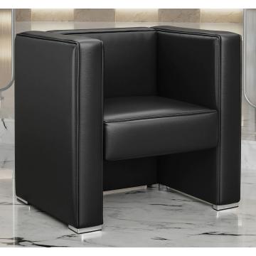 LINO | Fauteuil club | Noir | Cuir