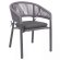 LISA | Bistro Terrace Chair | + Seat Cushion | Gray