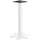 LOTUS | Estructura de mesa de bistró | Blanco | Altura: 105 cm | Columna: 6 x 6 cm | Base: Ø 50 cm