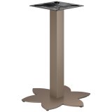 LOTUS | Bistro bordsskena | Taupe | Höjd: 72 cm | Stöd: 6 x 6 cm | Fot: Ø 50 cm