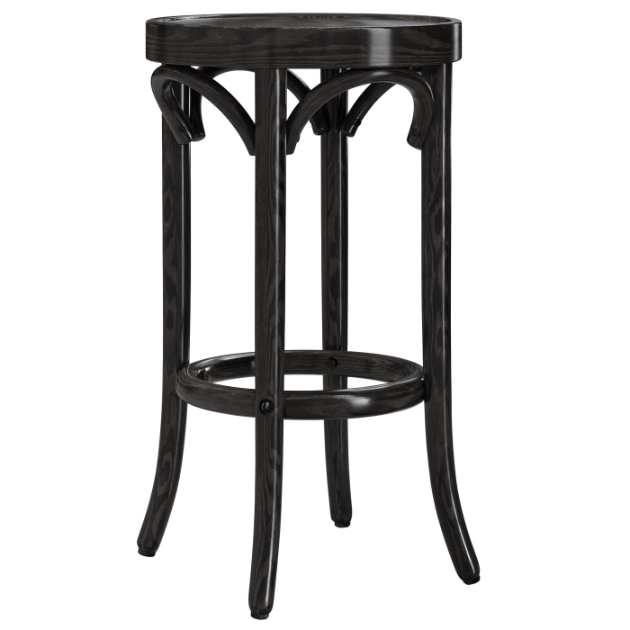 LOUIS | Bentwood barstol | tre | Svart